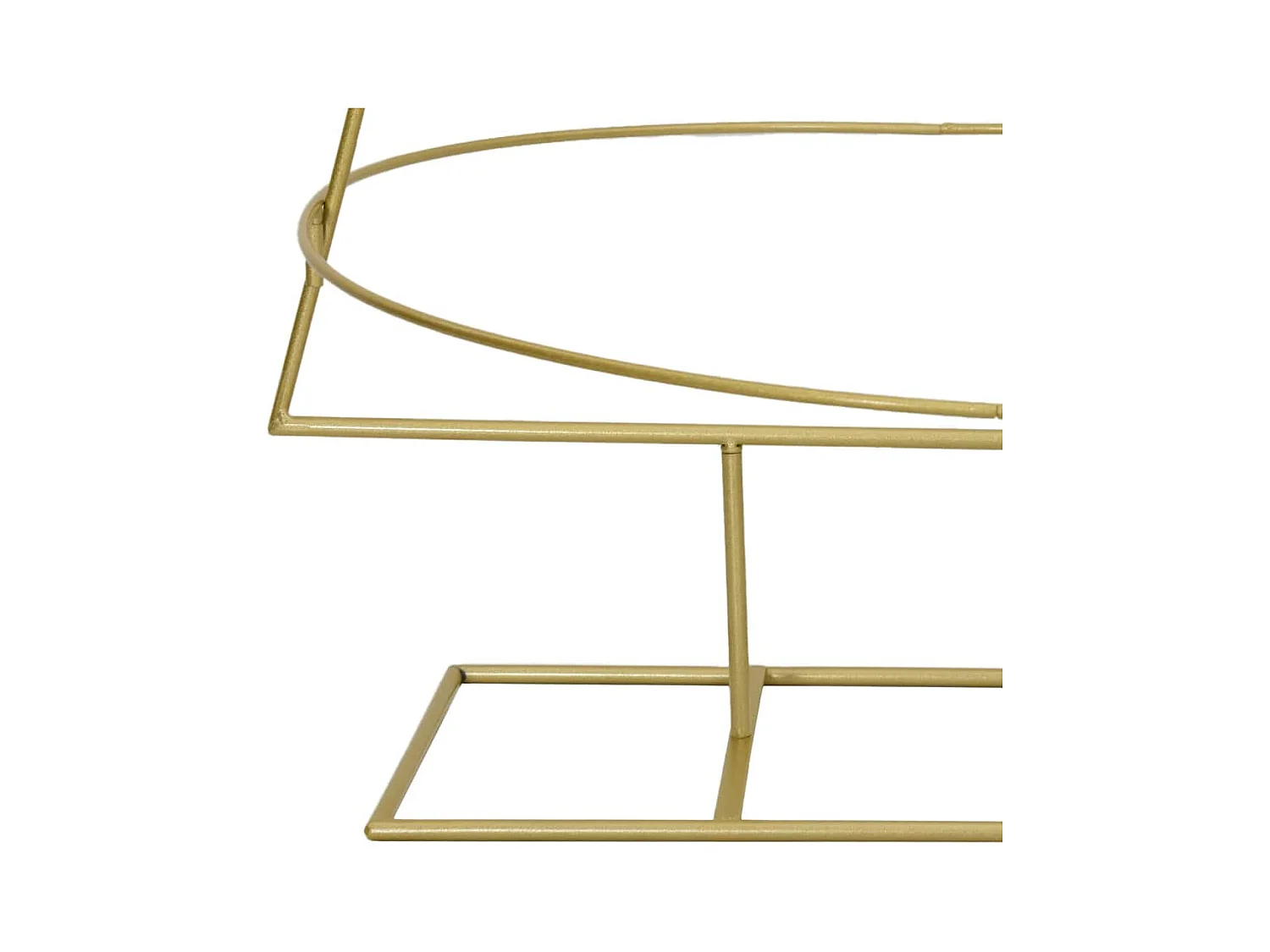 Árbol de Navidad de metal con soporte Dorado 150 cm