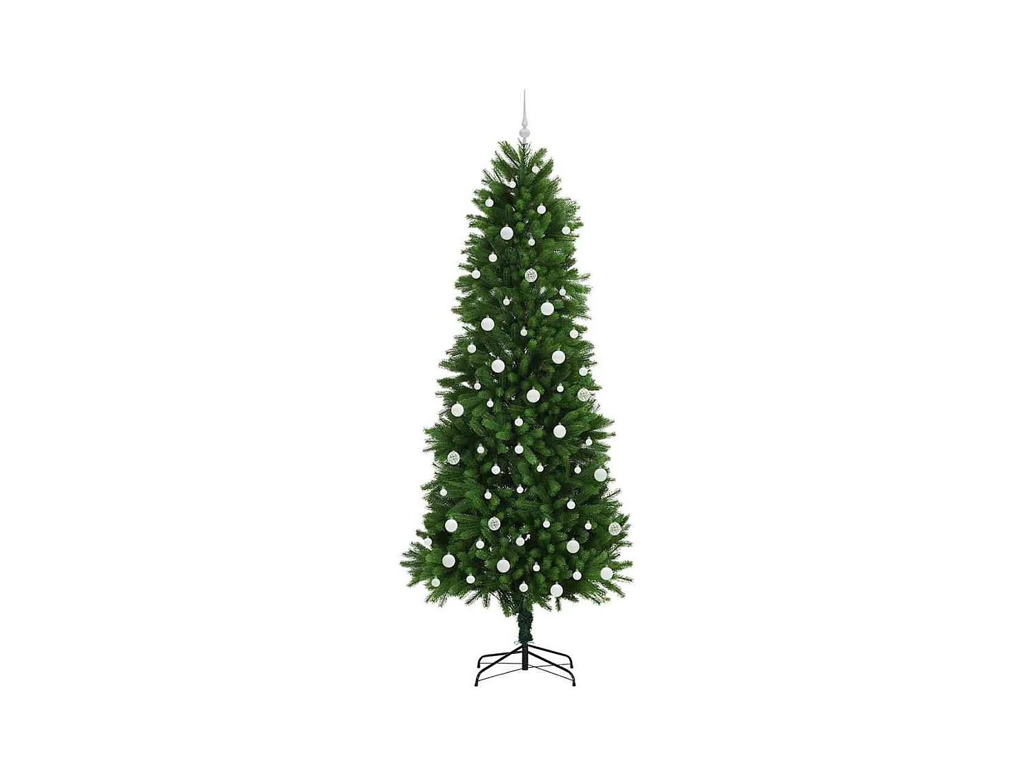 Sapin de Noël avec 300 LED avec support Vert 240 cm PE