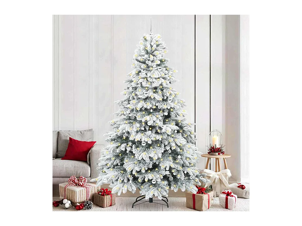 Árbol de Navidad artificial con 300 LED Verde 240 cm PE y PVC