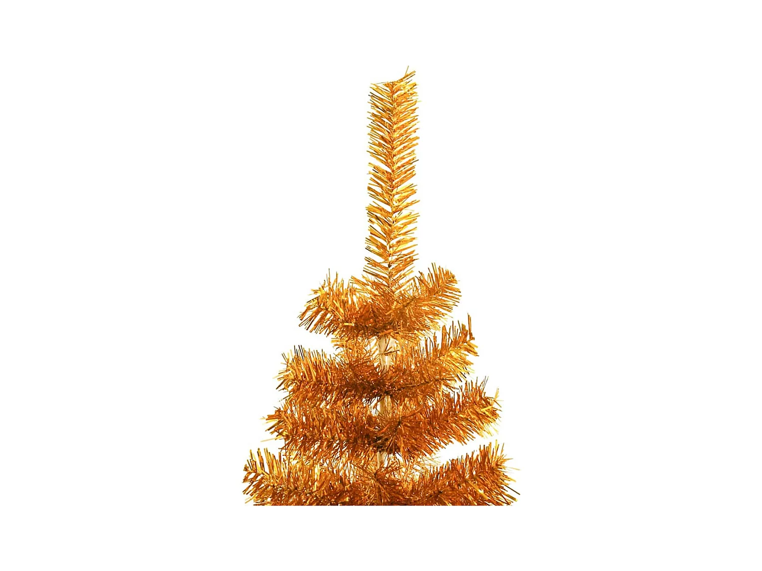 Árbol de Navidad con 150 LED con soporte Dorado 120 cm PET