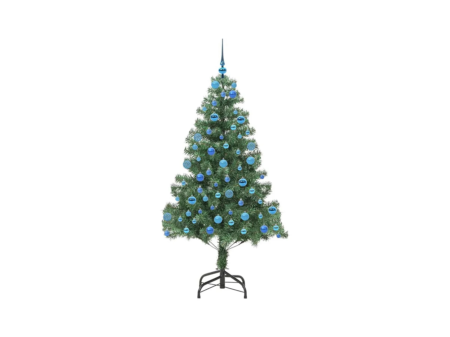 Árvore de Natal com 300 LEDs com suporte Verde 180 cm PVC
