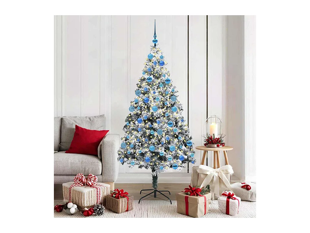 Árbol de Navidad artificial Verde 180 cm PVC y Acero y Plástico