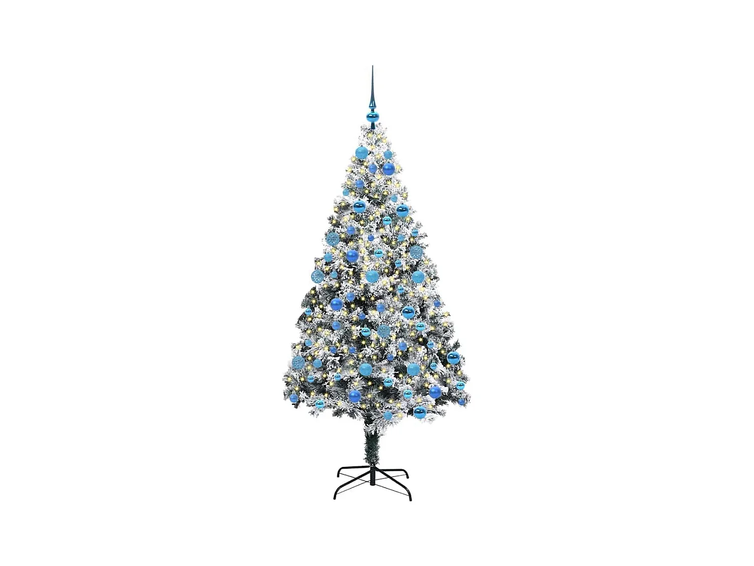 Árbol de Navidad artificial Verde 180 cm PVC y Acero y Plástico
