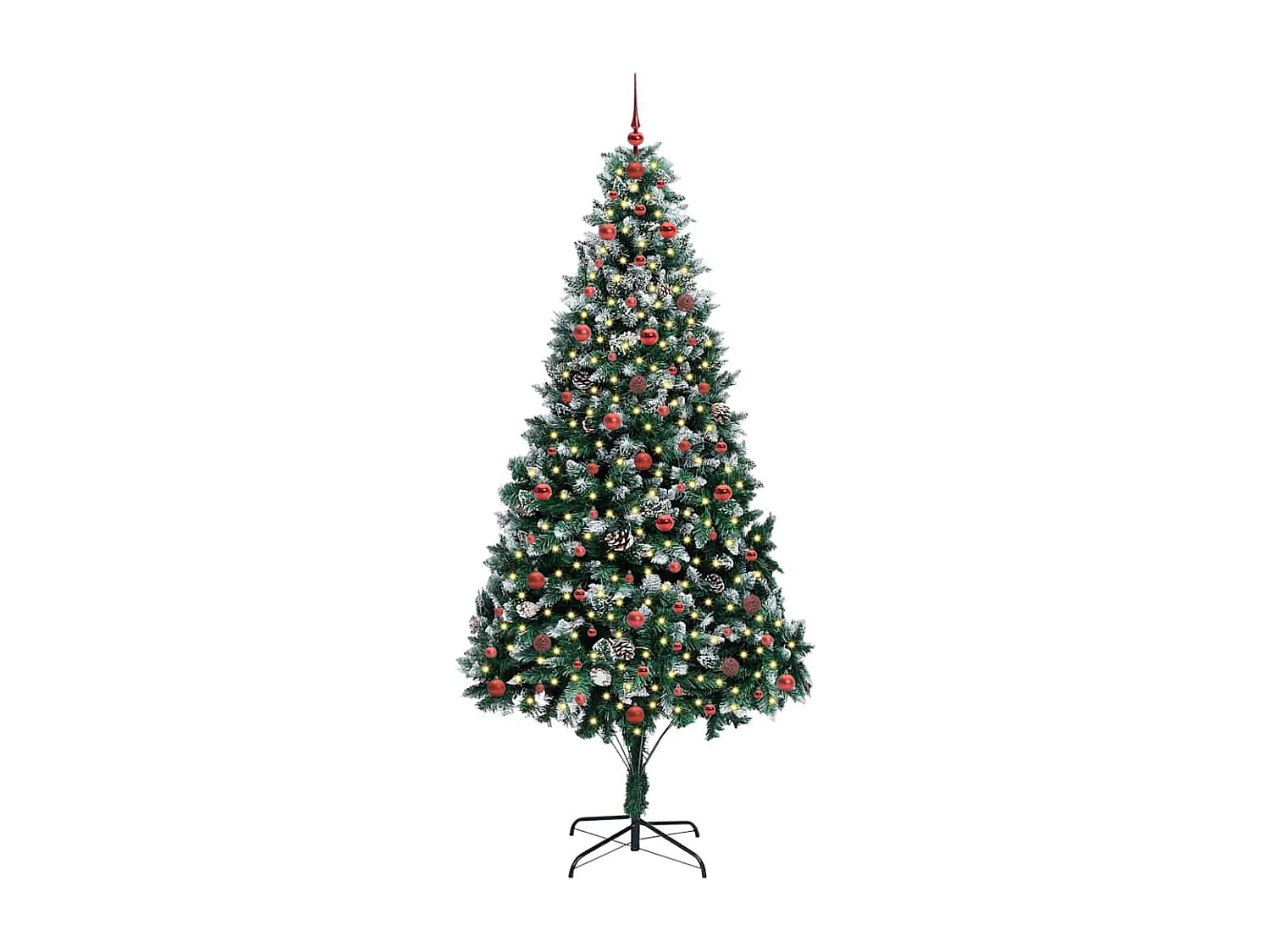 Sapin de Noël artificiel Vert 240 cm PVC, Acier et Plastique
