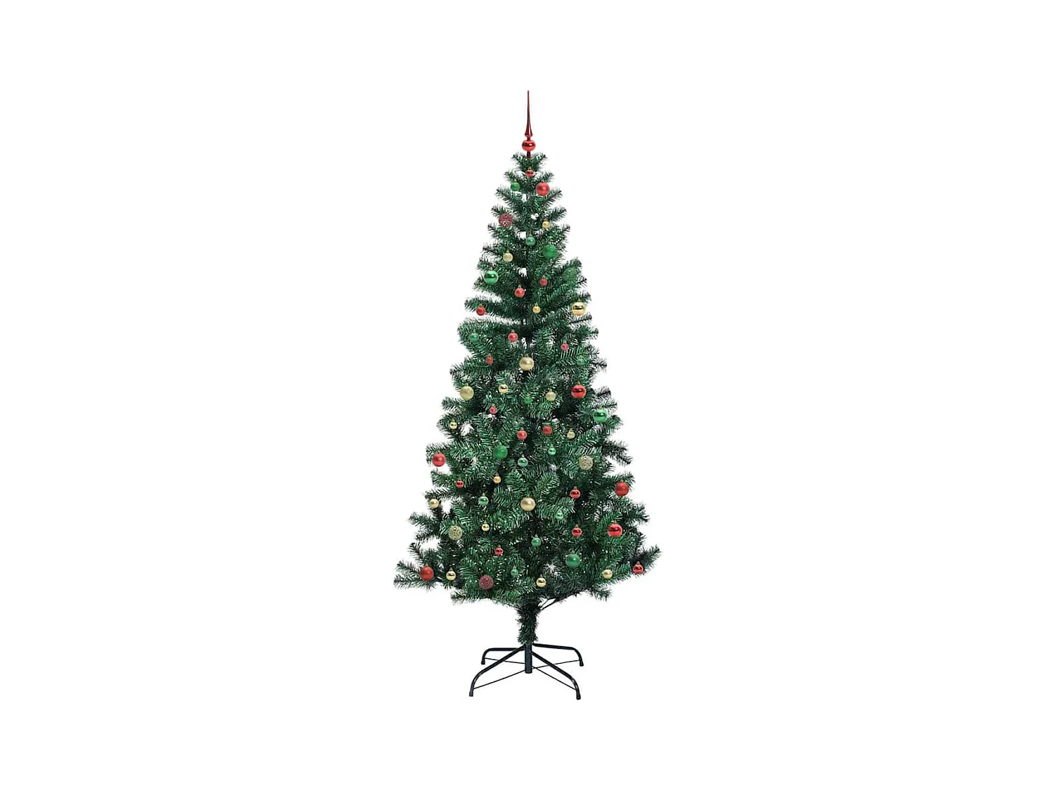 Árvore de Natal Artificial Pré-iluminada Verde 240 cm