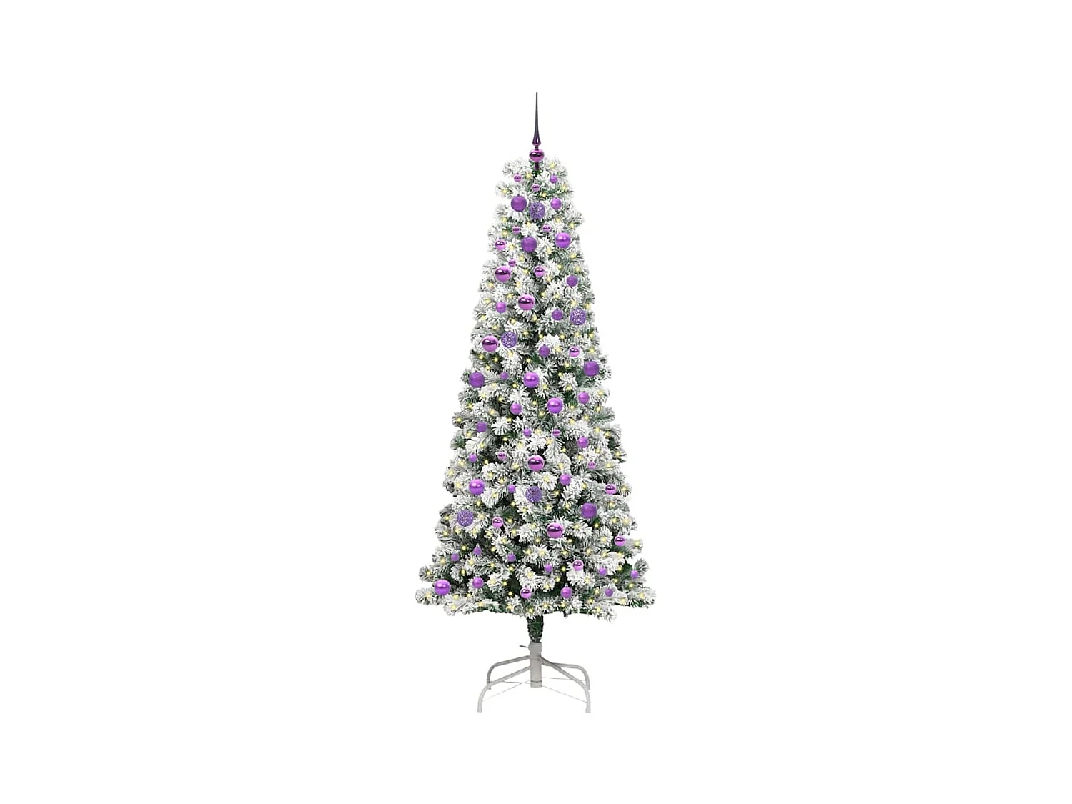 Árbol de Navidad artificial con ramas articuladas 210 cm PVC