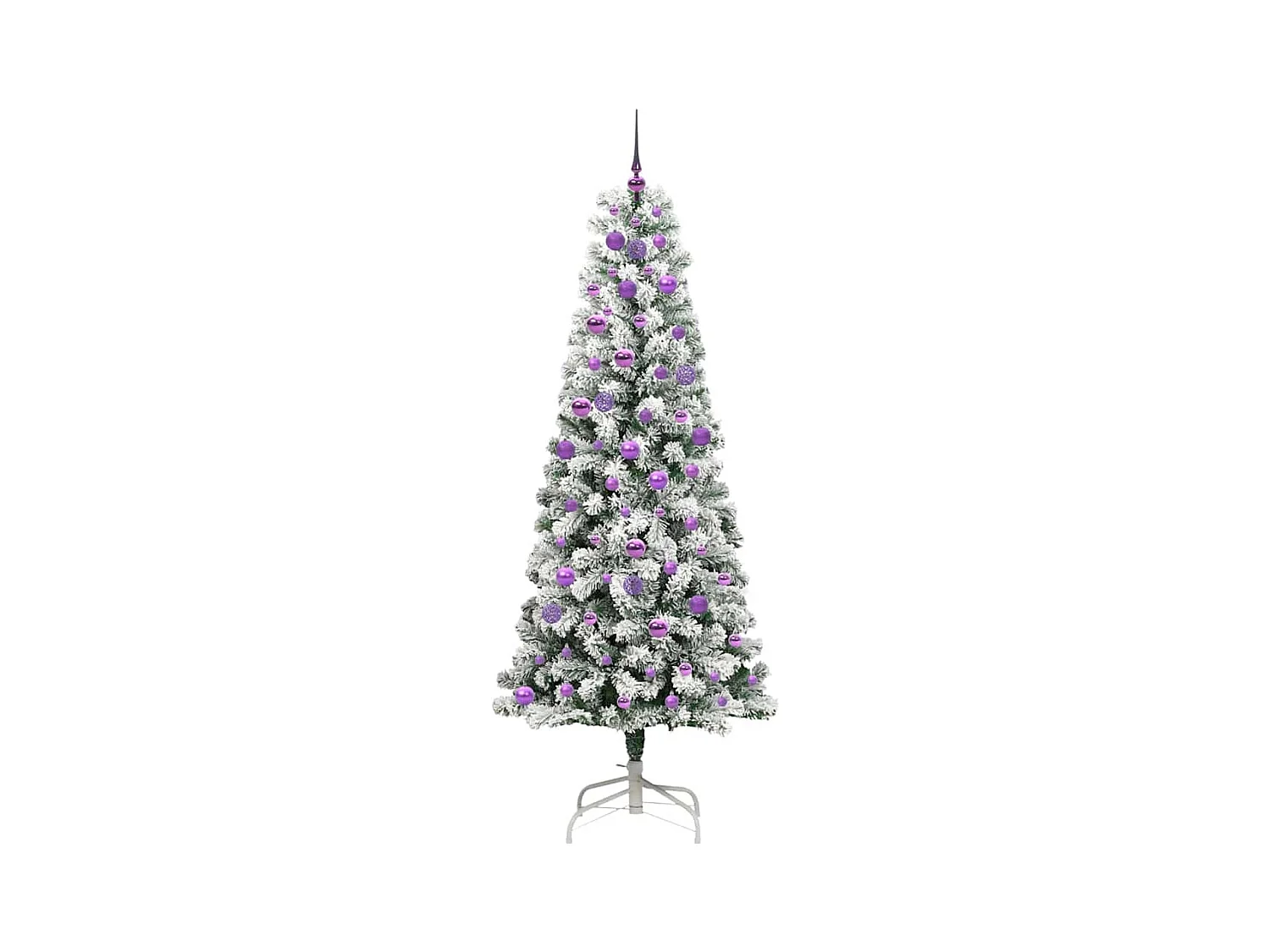 Árbol de Navidad artificial con ramas articuladas 210 cm PVC