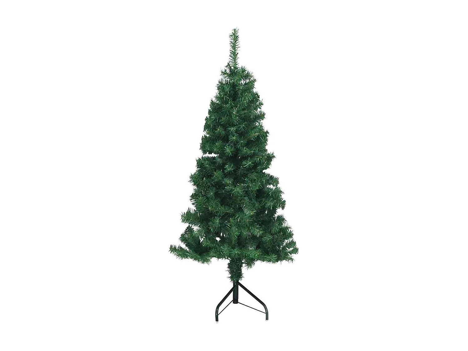Árvore de Natal artificial de canto Verde 150 cm PVC e Metal