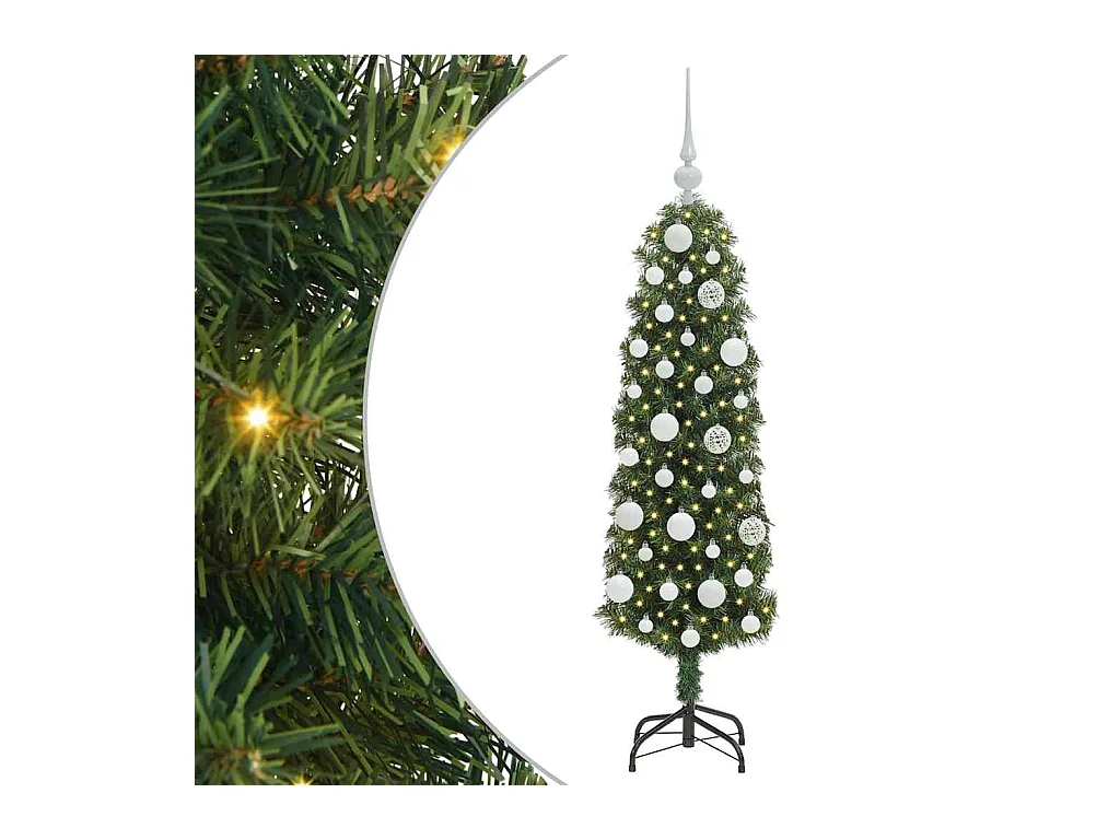 Árvore de Natal Artificial Verde 120 cm PVC e Aço e Plástico