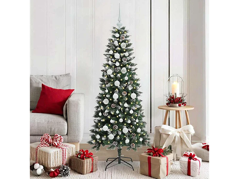 Árbol de Navidad artificial con 150 LED Verde 66 x 66 x 150 cm