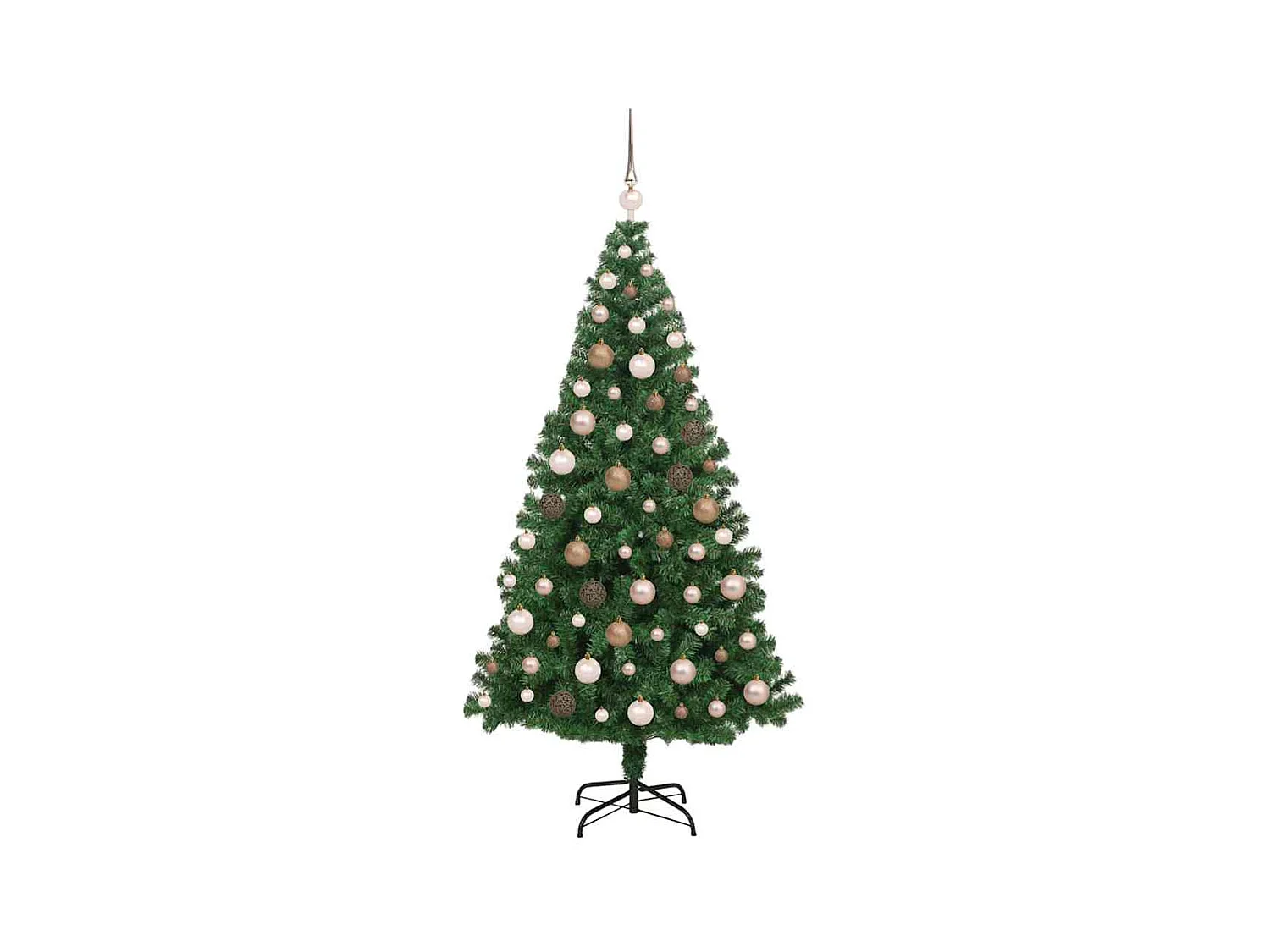 Árvore de Natal Artificial Verde 180 cm PVC, Aço e Plástico