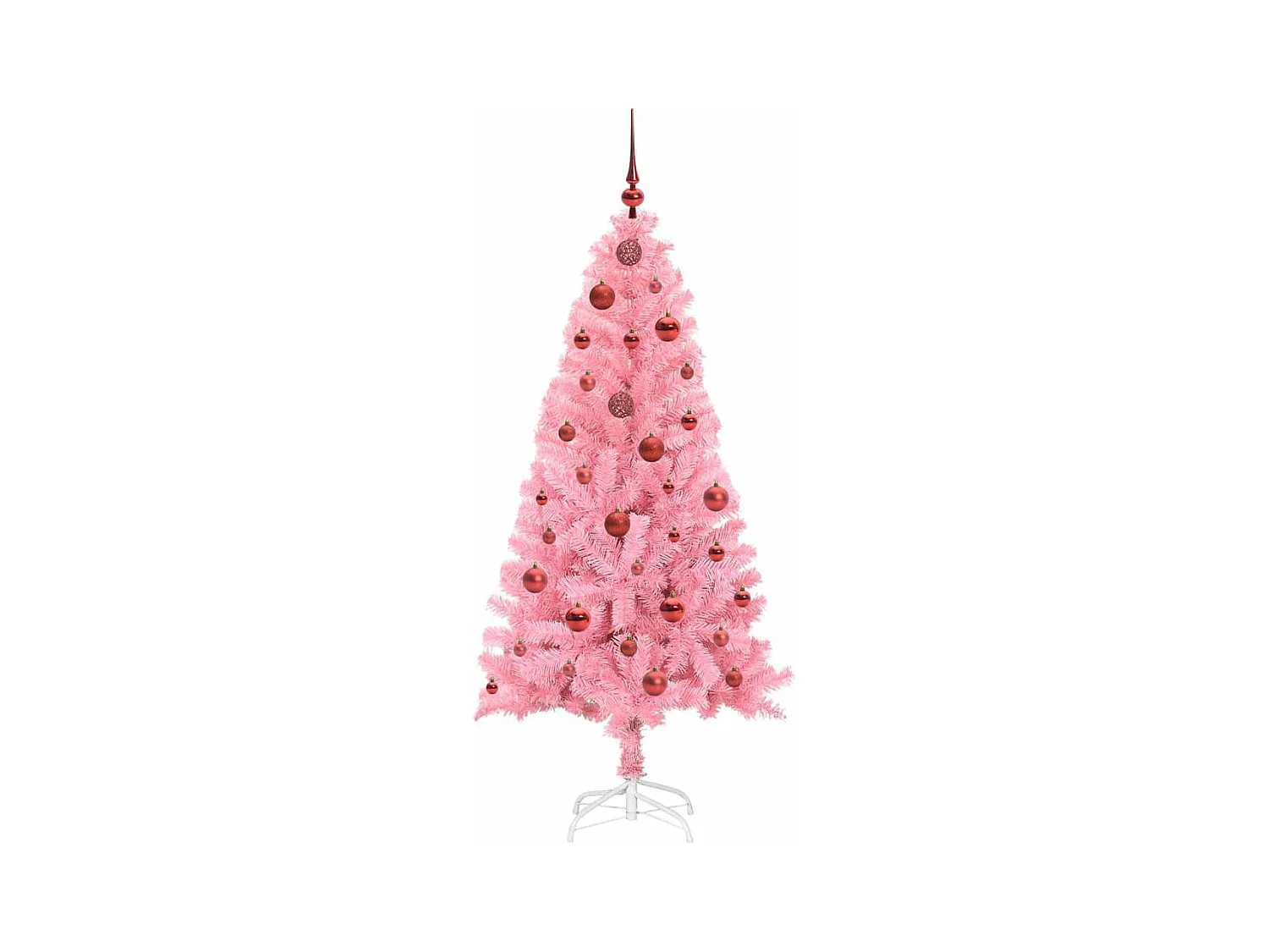 Sapin de Noël avec 150 LED avec support Rose 150 cm PVC
