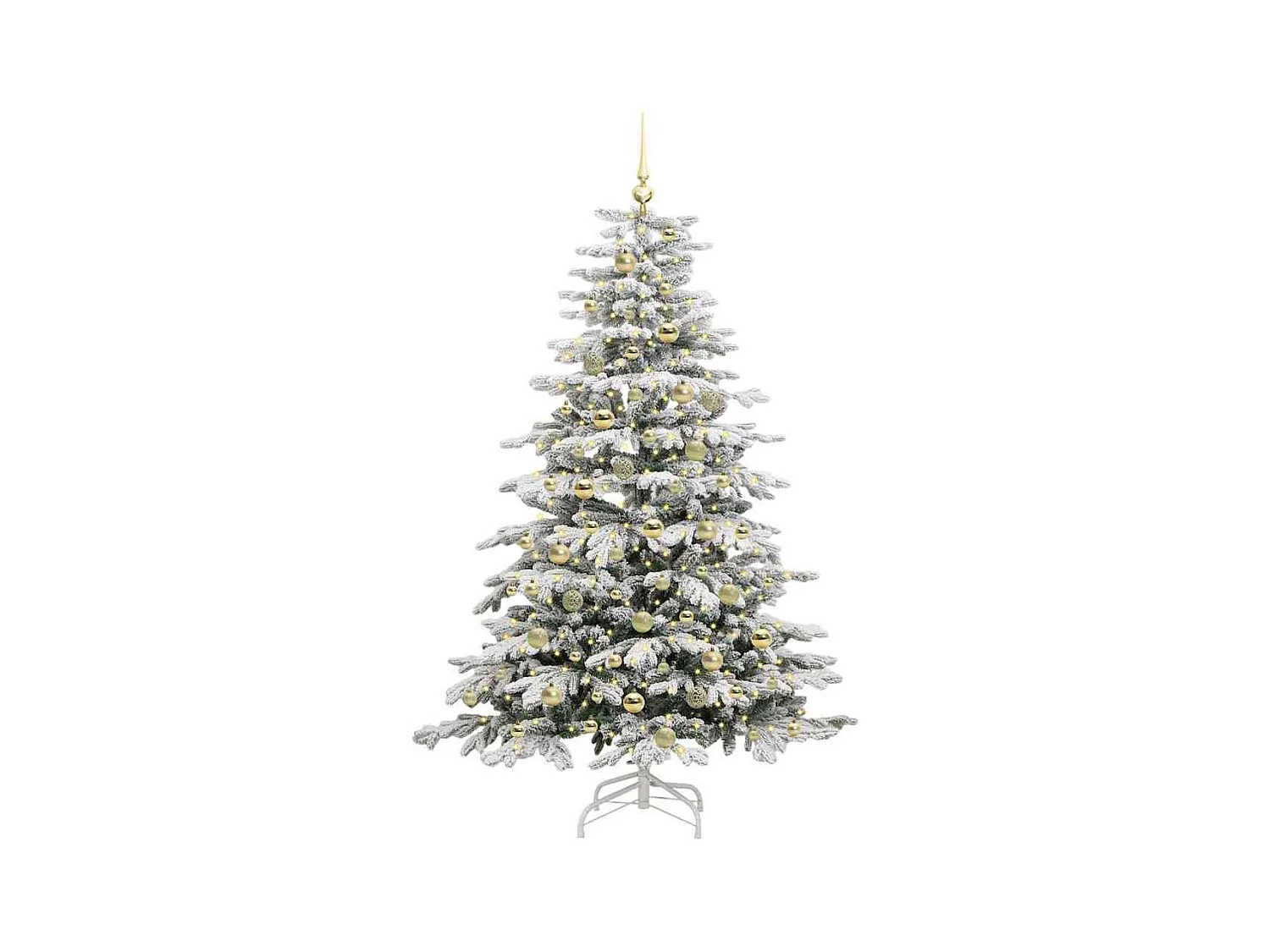 Sapin de Noël Artificiel à Branches Articulées Blanc 180 cm