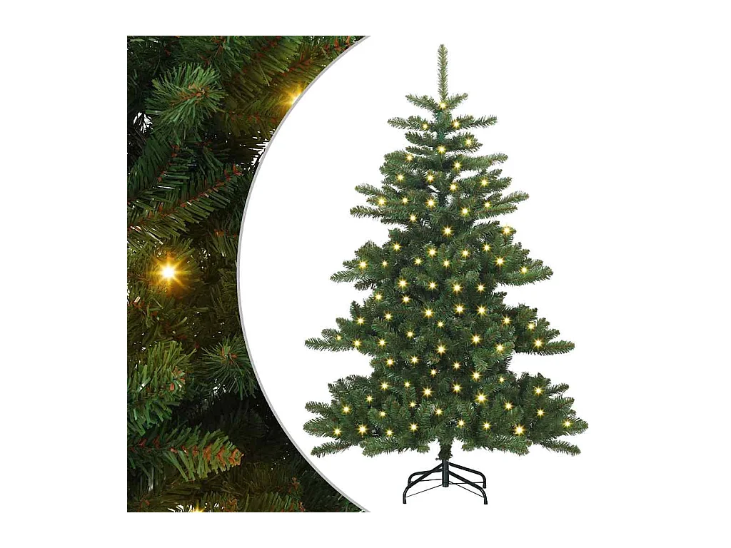 Kunstmatige Hinged Kerstboom met 150 LED 150 cm PVC