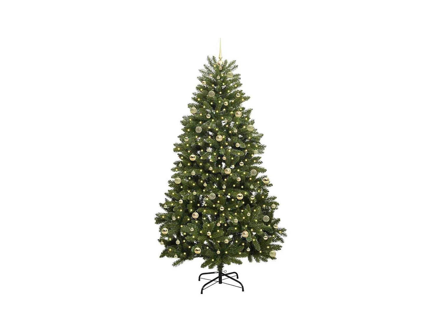 Árbol de Navidad artificial Verde 240 cm PVC y Metal