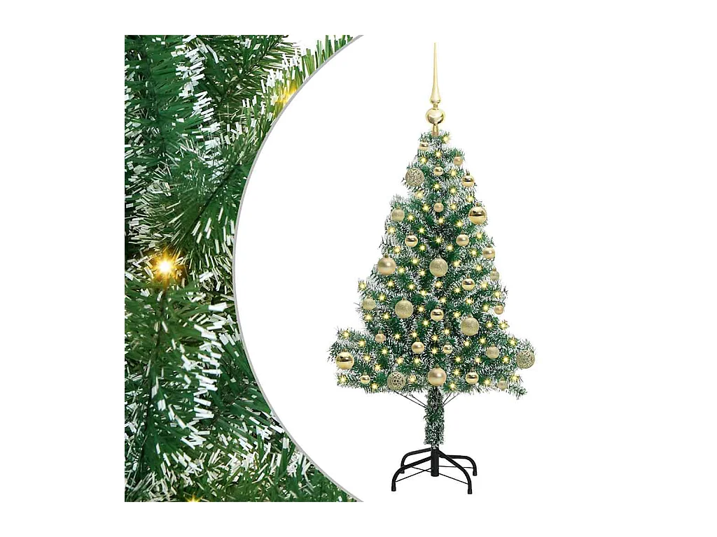 Arbre de Noël artificiel floconné de neige avec lumière LED