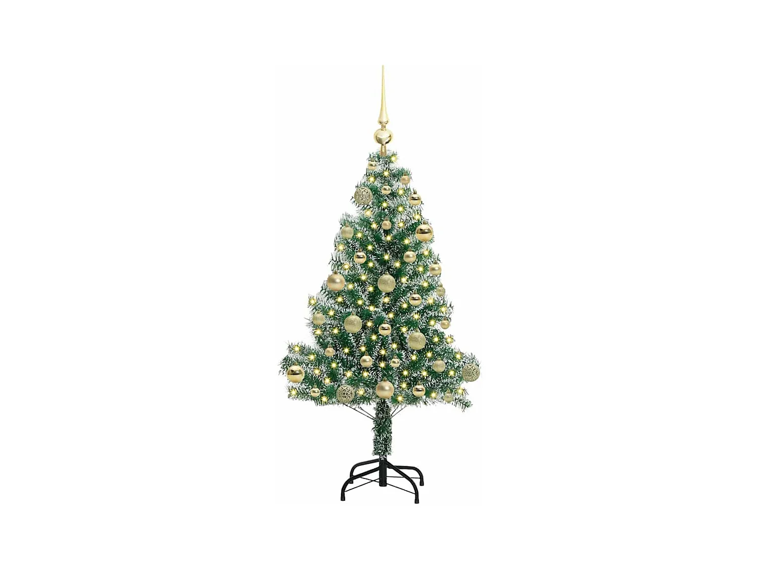 Arbre de Noël artificiel floconné de neige avec lumière LED