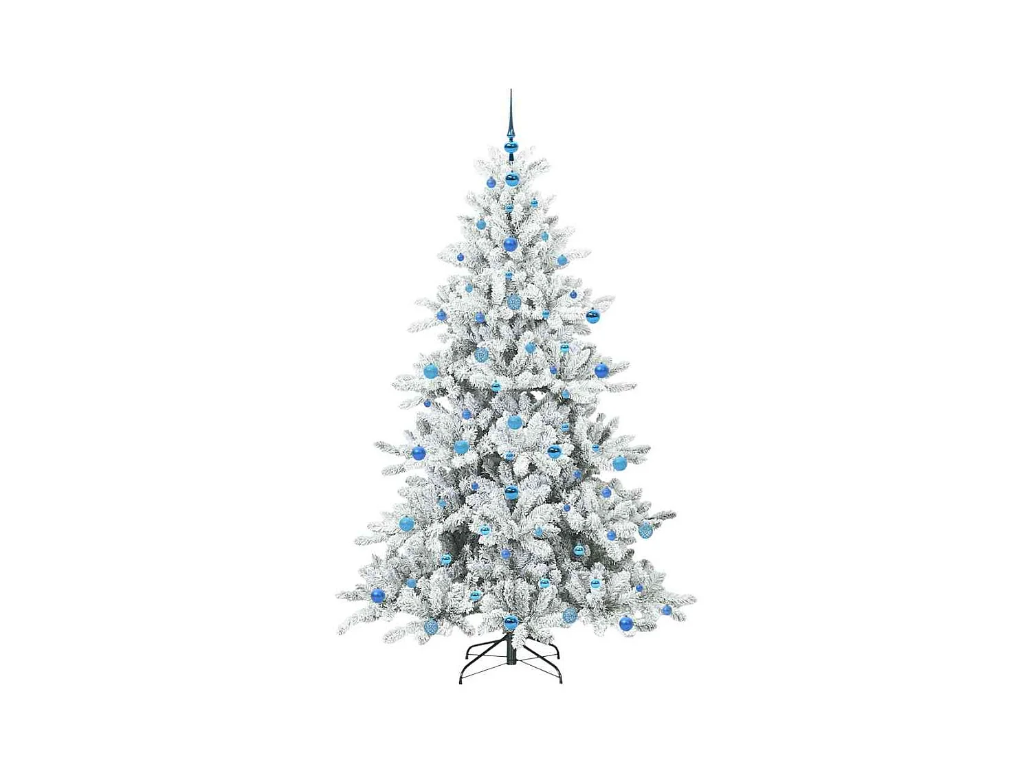Árvore de Natal Articulada Artificial com 300 LEDs 210 cm PVC