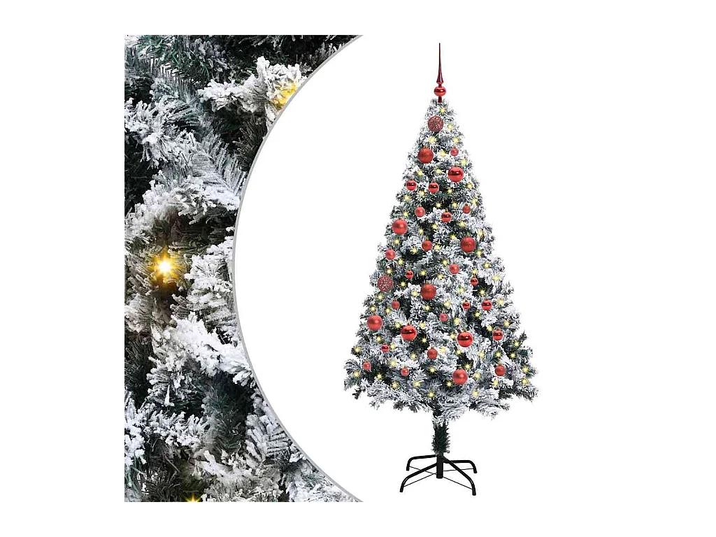 Sapin de Noël artificiel Vert 150 cm PVC, Acier et Plastique