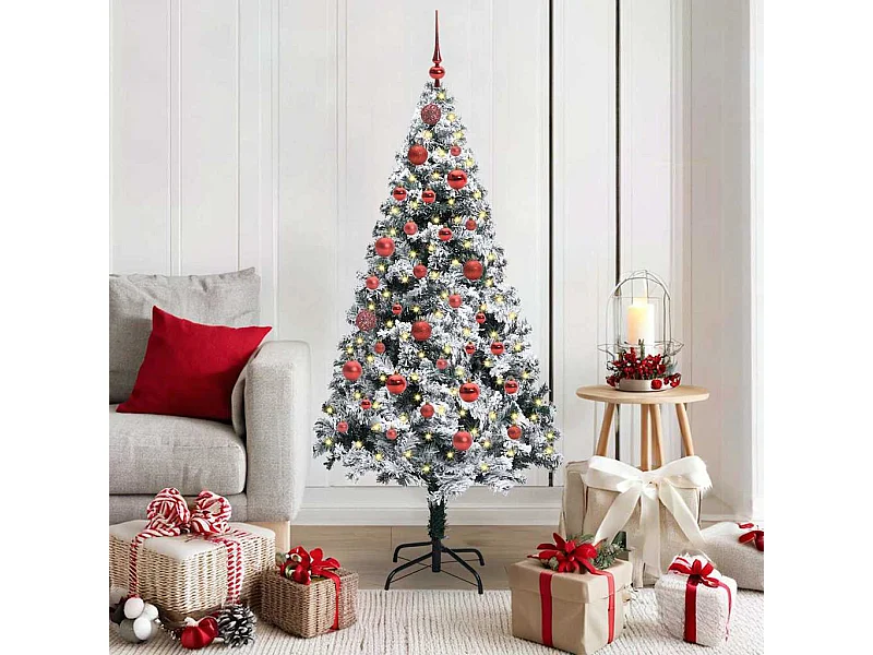 Árbol de Navidad artificial Verde 150 cm PVC y Acero y Plástico