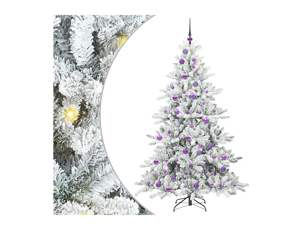 Sapin de Noël Artificiel à Branches Articulées 180 cm PVC