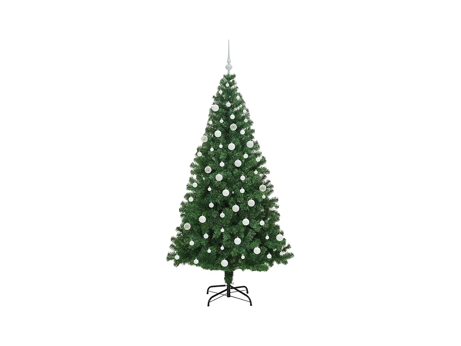 Árvore de Natal Artificial Verde 180 cm PVC, Aço e Plástico