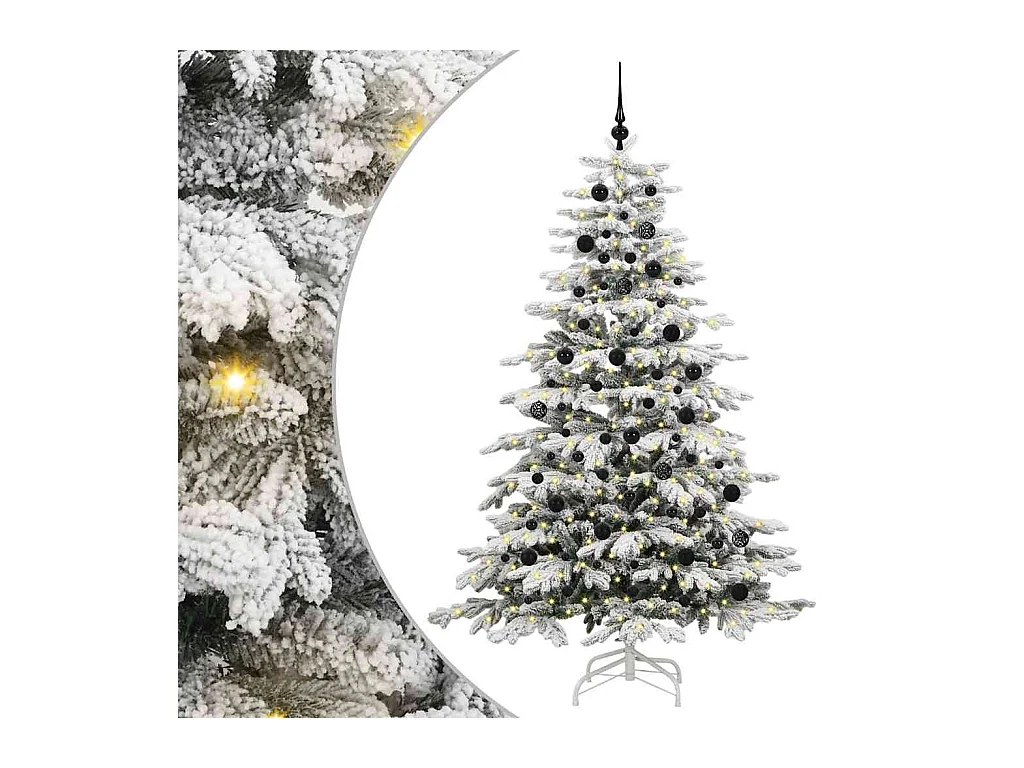 Árbol de Navidad artificial con ramas articuladas 210 cm