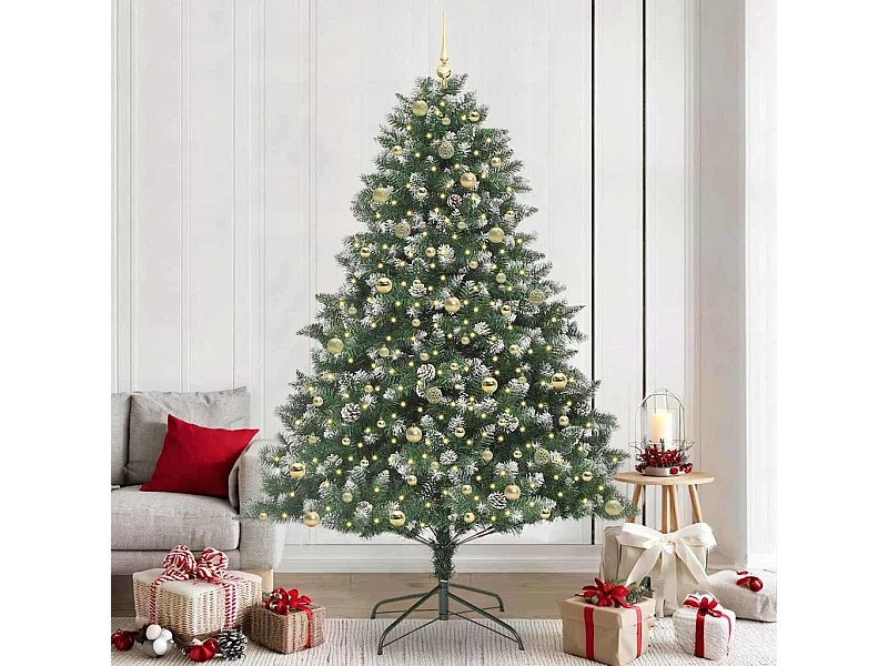 Sapin de Noël artificiel avec 300 LED Vert 160 x 160 x 240 cm