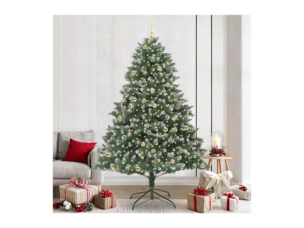 Sapin de Noël artificiel avec 300 LED Vert 160 x 160 x 240 cm