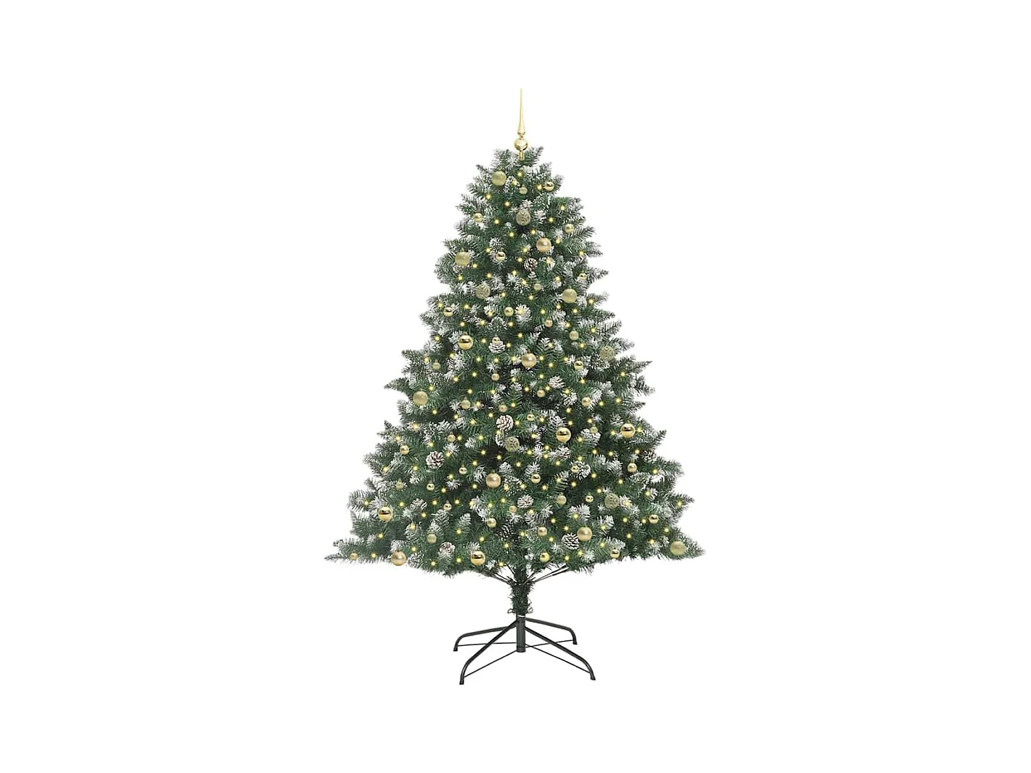 Sapin de Noël artificiel avec 300 LED Vert 160 x 160 x 240 cm
