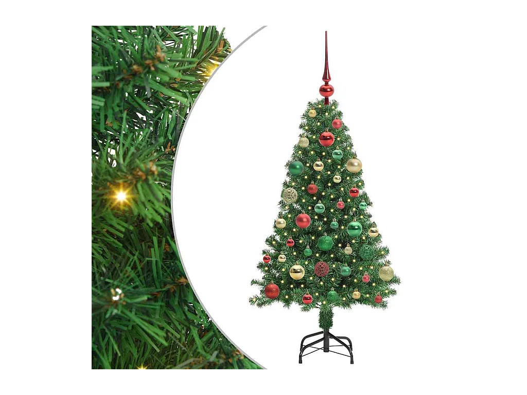 Sapin de Noël artificiel Vert 120 cm PVC, Acier et Plastique