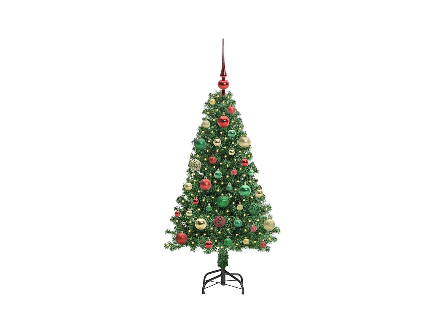 Sapin de Noël artificiel Vert 120 cm PVC, Acier et Plastique