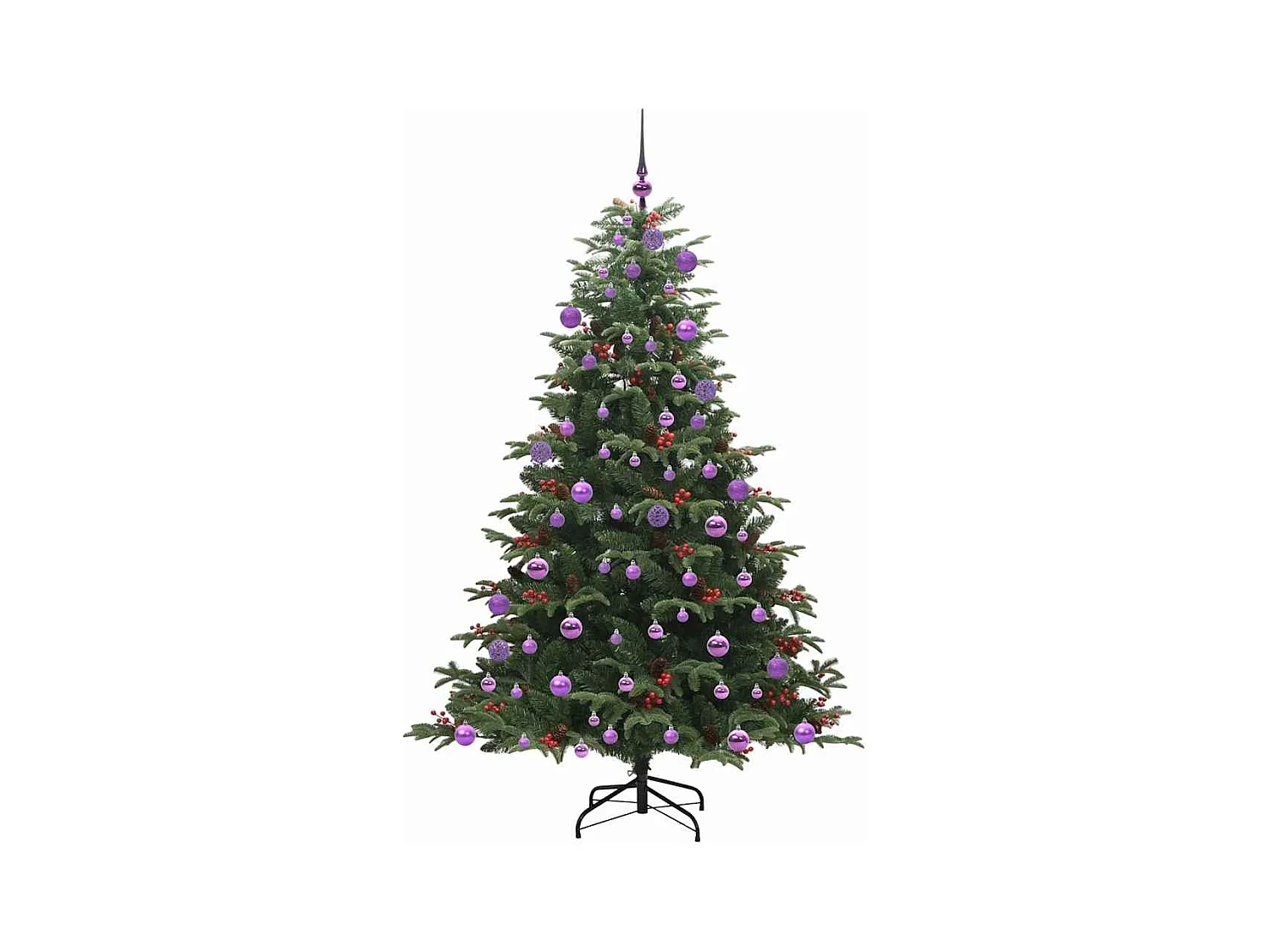Árbol de Navidad artificial Verde 180 cm PVC, Metal y Plástico