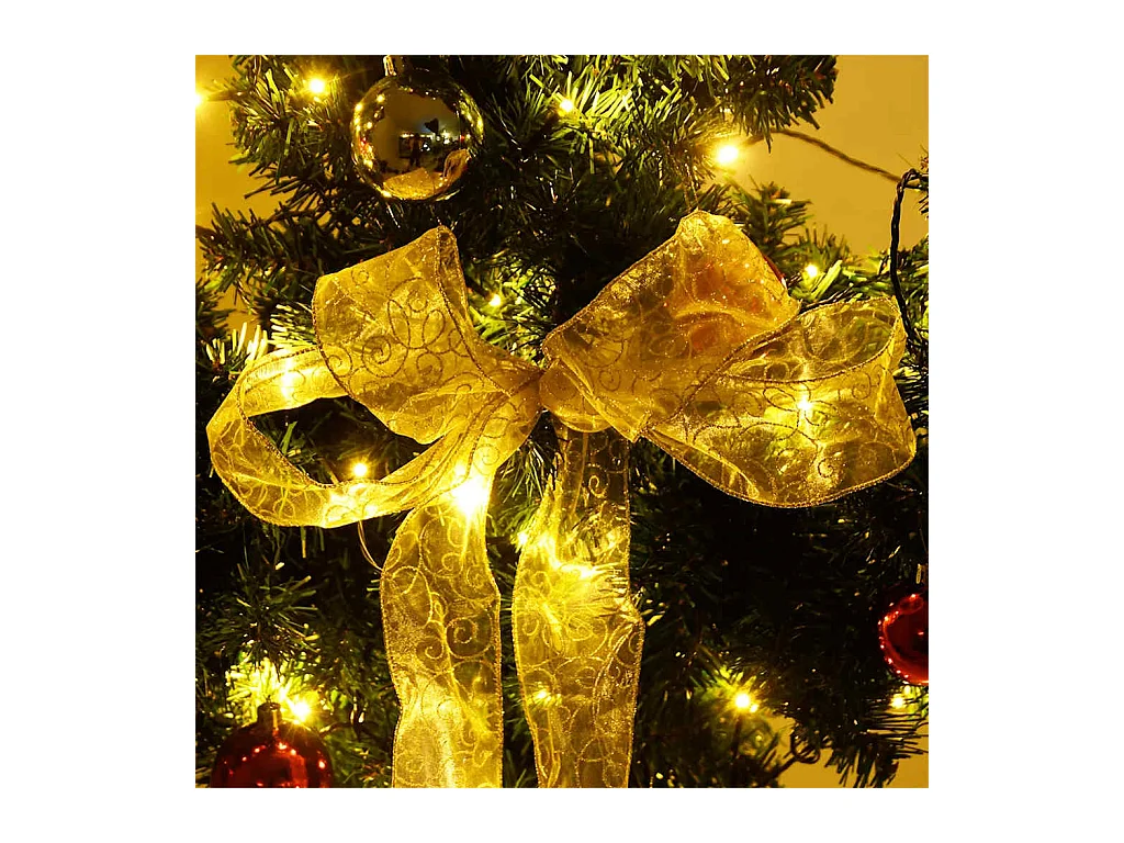 Kerstcactus met standaard en LED's 210 cm PVC groen