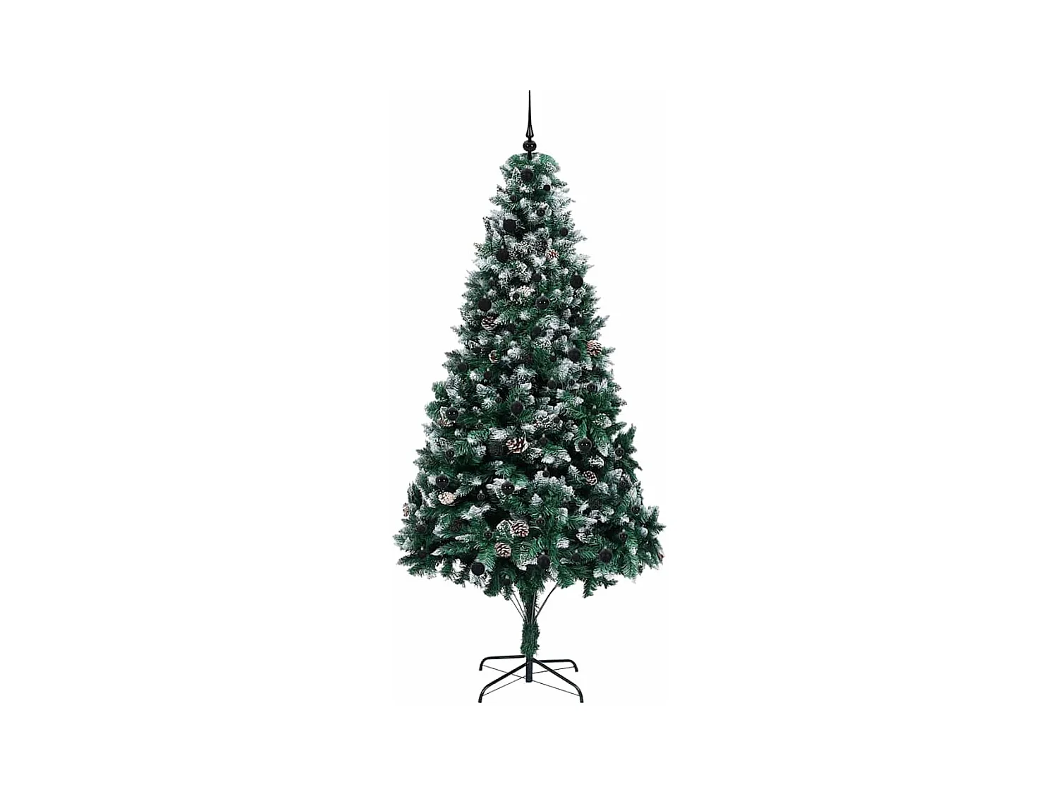 Sapin de Noël artificiel Vert 240 cm PVC, Acier et Plastique