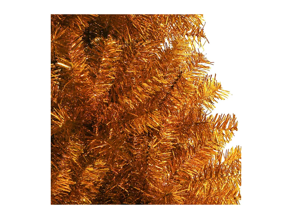 Árvore de Natal com 150 LEDs com suporte Ouro 150 cm PET