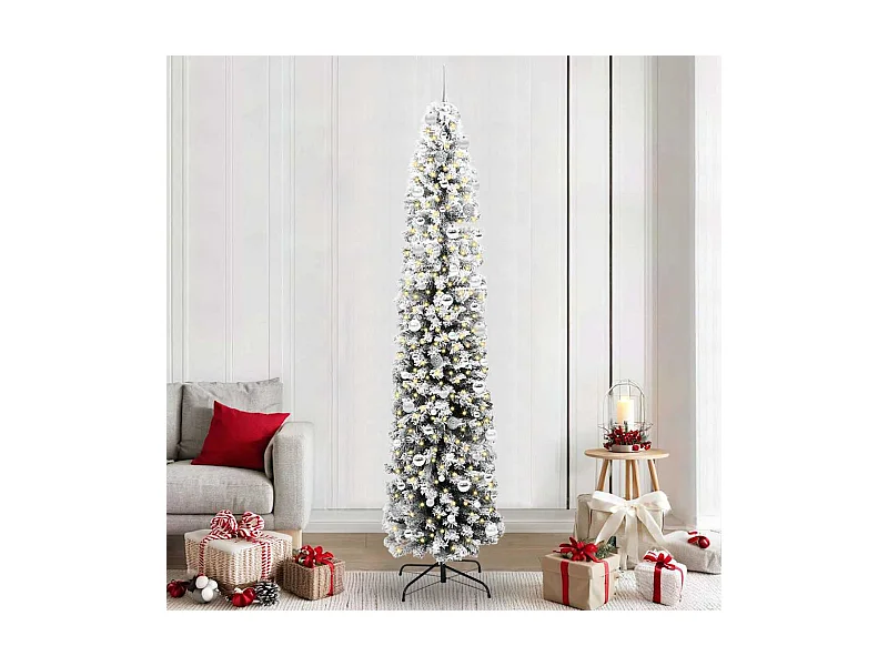Sapin de Noël artificiel Vert 240 cm PVC et acier et plastique