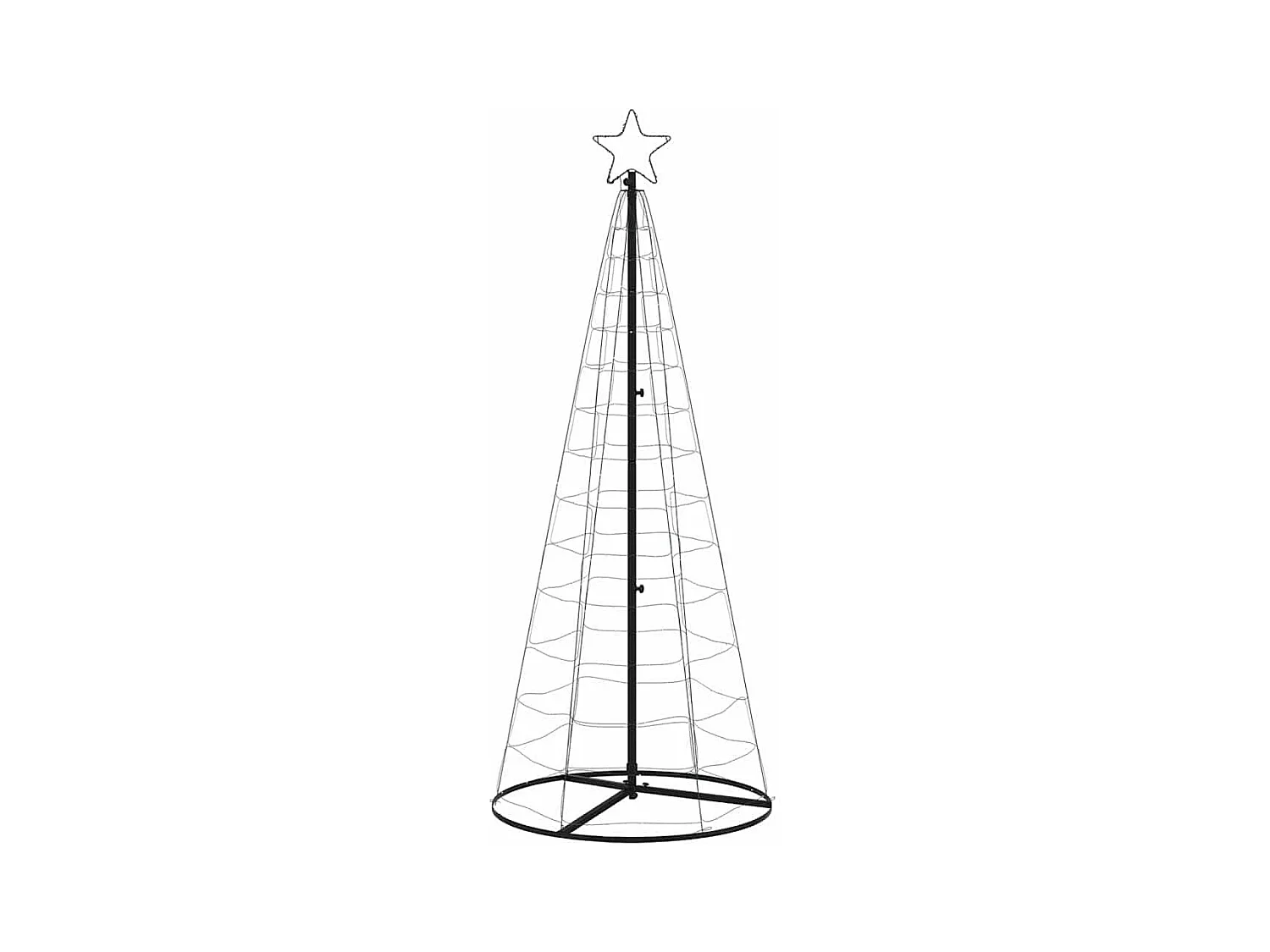 Sapin de Noël à LED 200 LED blanc froid 182 cm