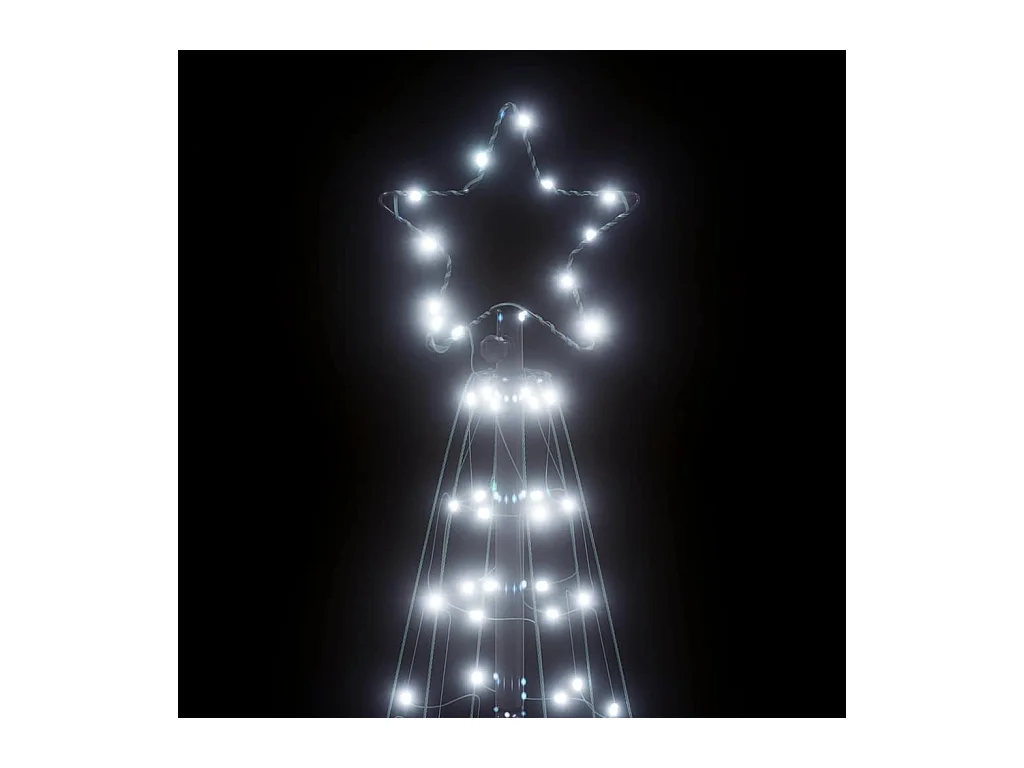 Sapin de Noël à LED 200 LED blanc froid 182 cm