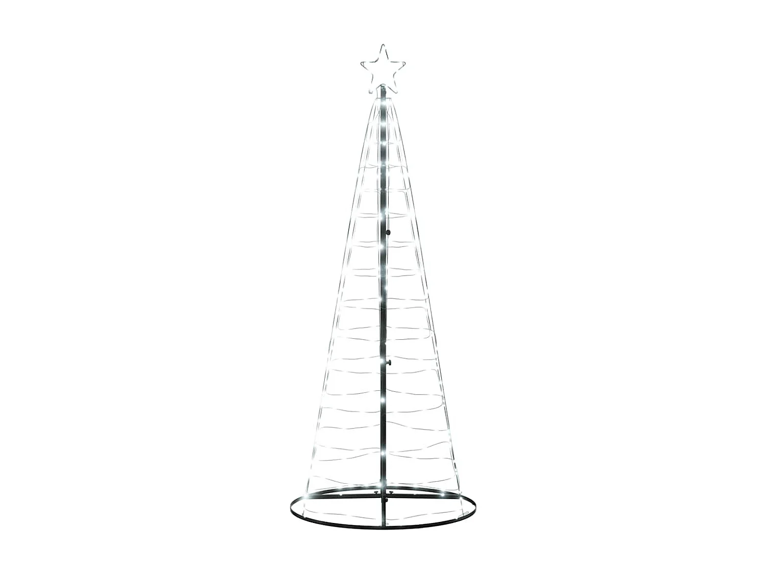 Árbol de Navidad LED 200 LEDs blanco frío 182 cm