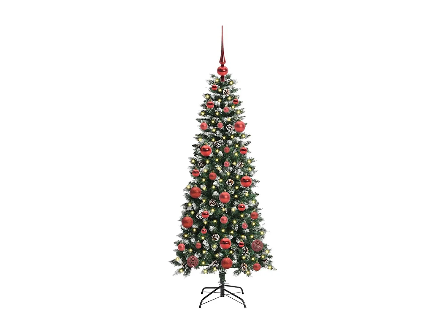 Árvore de Natal Artificial com 150 LEDs Verde 66 x 66 x 150 cm
