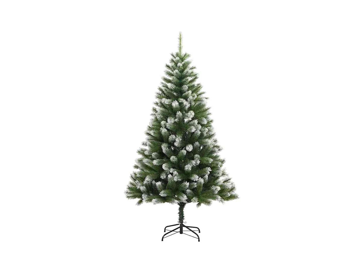 Kunstmatige scharnierende Kerstboom met gevlochten sneeuw