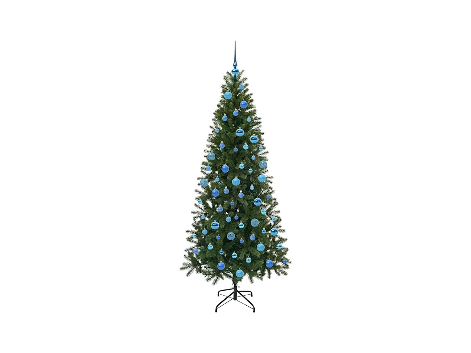 Kunstkerstboom met 300 LED met standaard Groen 180 cm PE en PVC