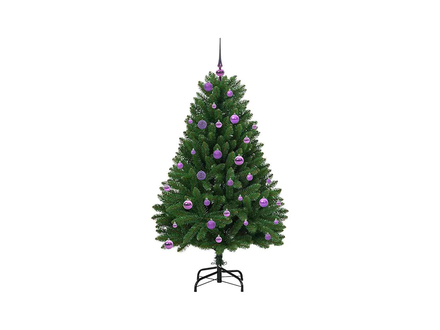 Sapin de Noël artificiel Vert 150 cm PVC et métal