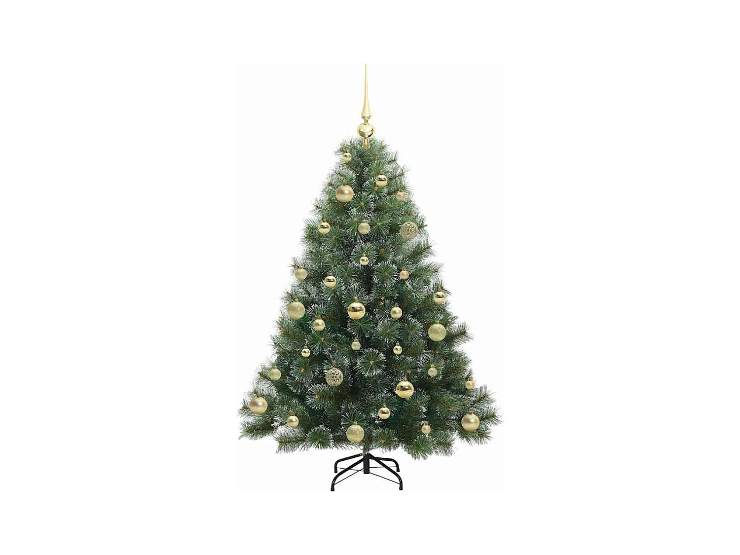Sapin de Noël artificiel avec 150 LED Vert 120 cm PE et PVC