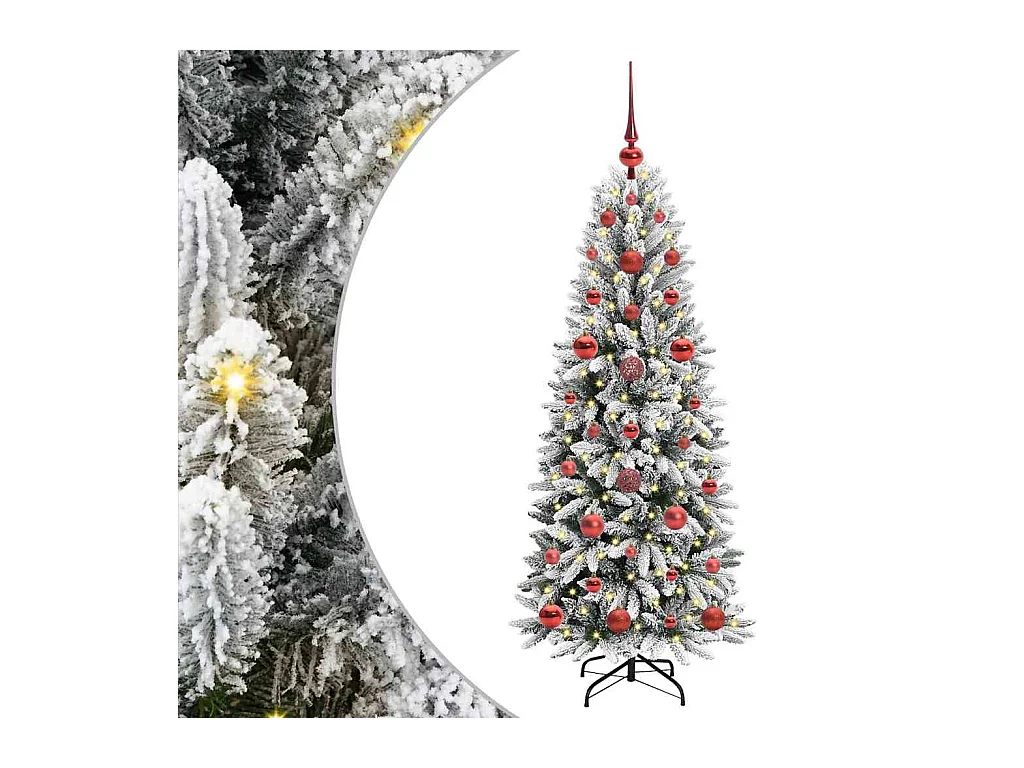 Árbol de Navidad artificial con 150 LED 53 x 53 x 120 cm