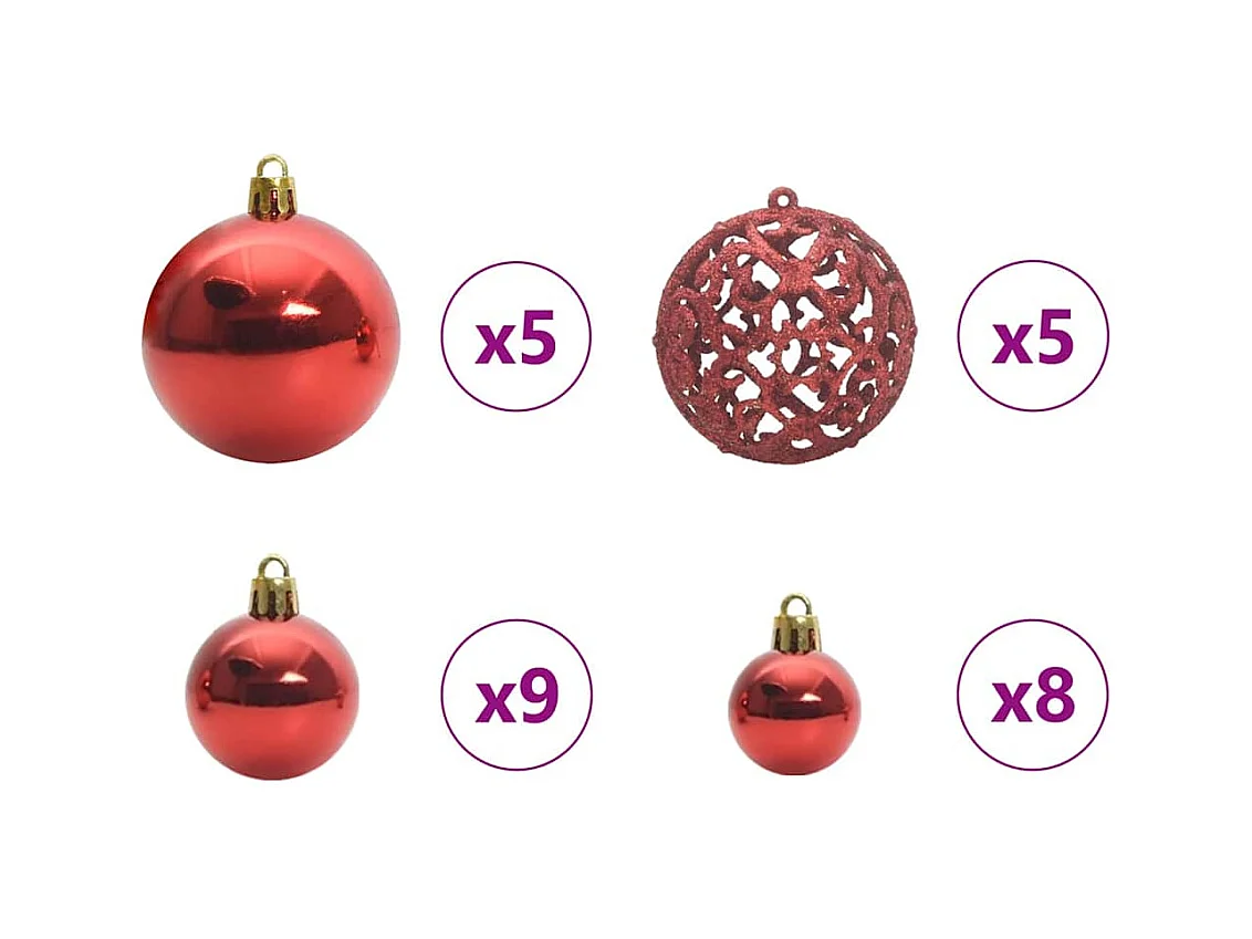 Árbol de Navidad artificial con 150 LED 53 x 53 x 120 cm