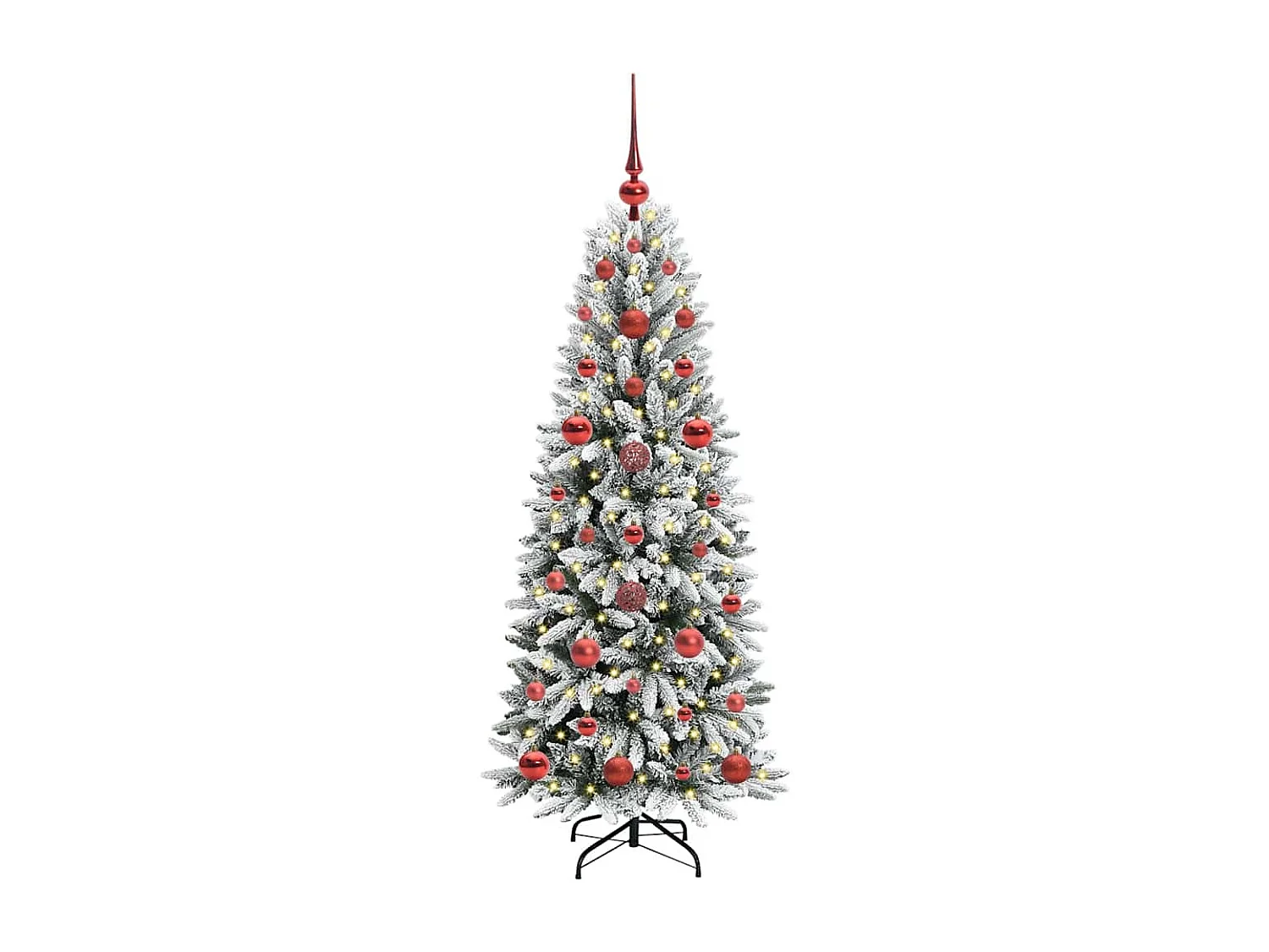 Sapin de Noël artificiel avec 150 LED Blanc 53 x 53 x 120 cm
