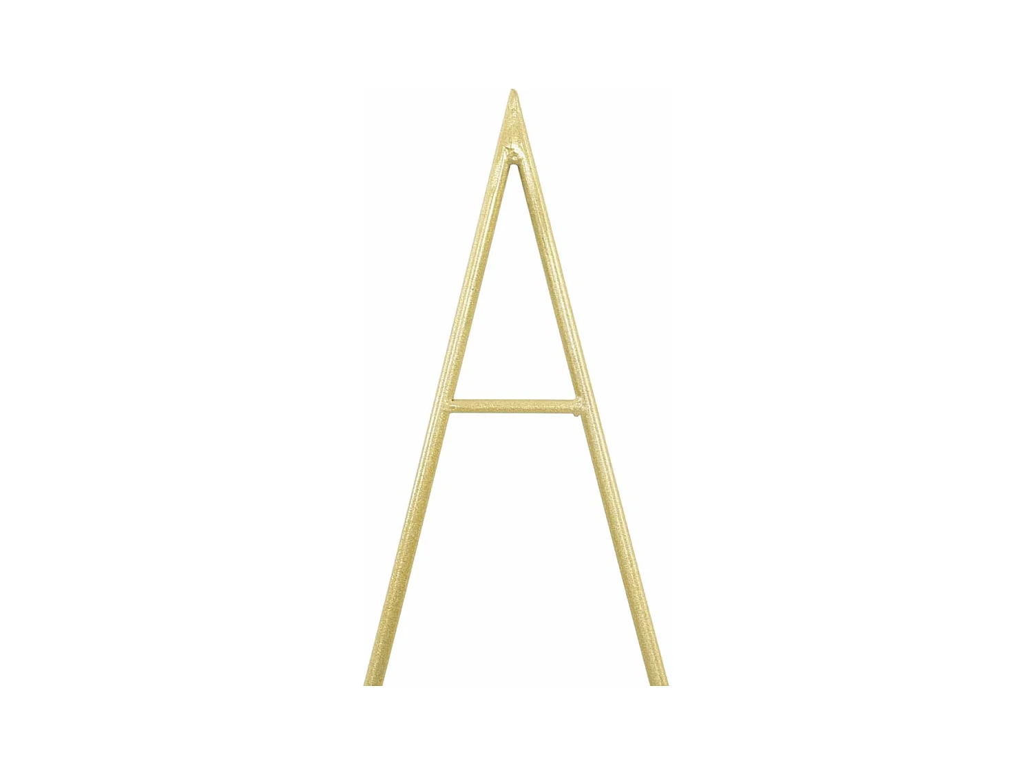 Árbol de Navidad de metal con soporte Dorado 125 cm