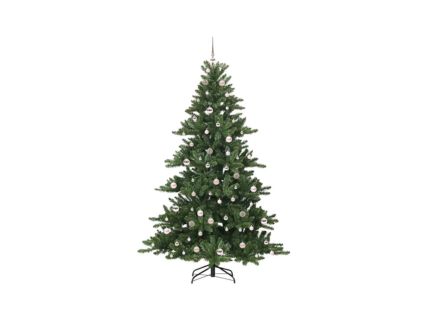 Árbol de Navidad artificial con ramas articuladas 210 cm PVC